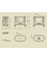 Печь-камин Koza/K8/термостат, изображение 3