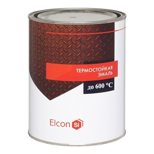 Эмаль термостойкая Elcon 1л (0,8кг) антрацит