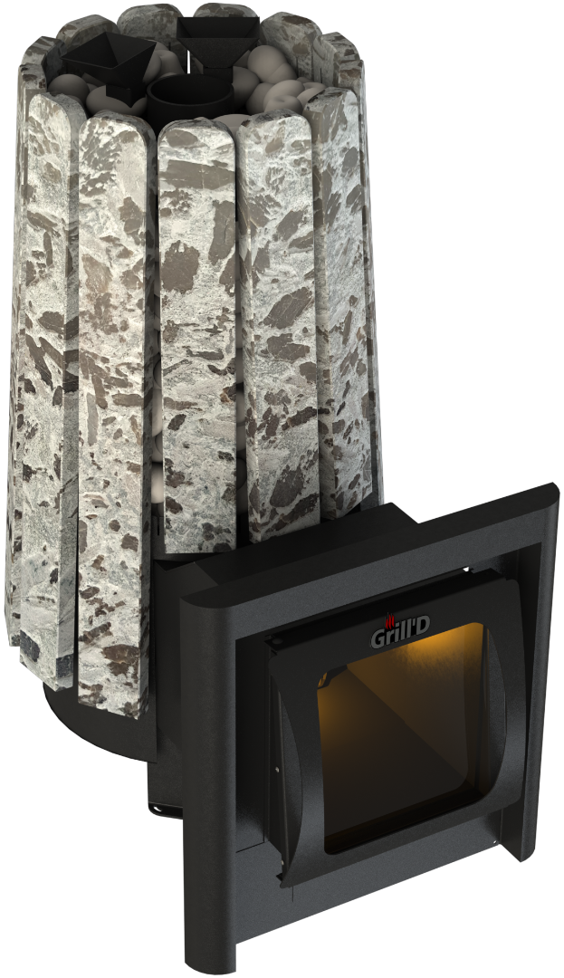 Банная печь Grill'D  Cometa 180 Vega Long Window Max, Stone (Серпентинит) Pro